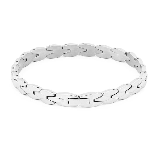 Stainless Steel Men's Herringbone Style 8.5in Bracelet