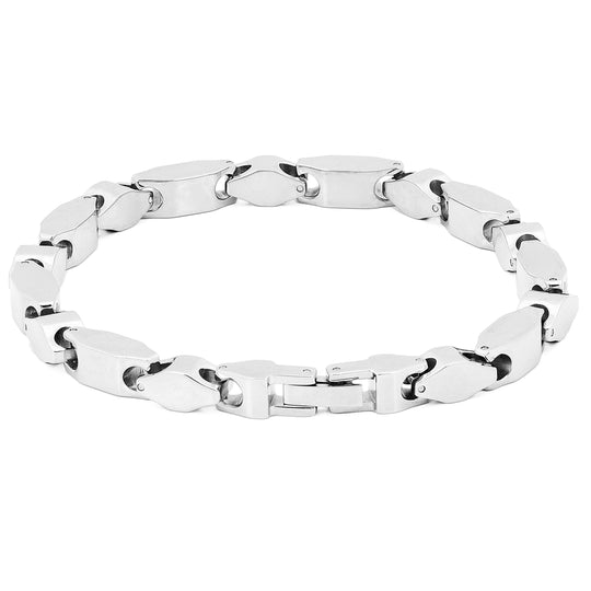 Stainless Steel Men's 8.5in Link Bracelet