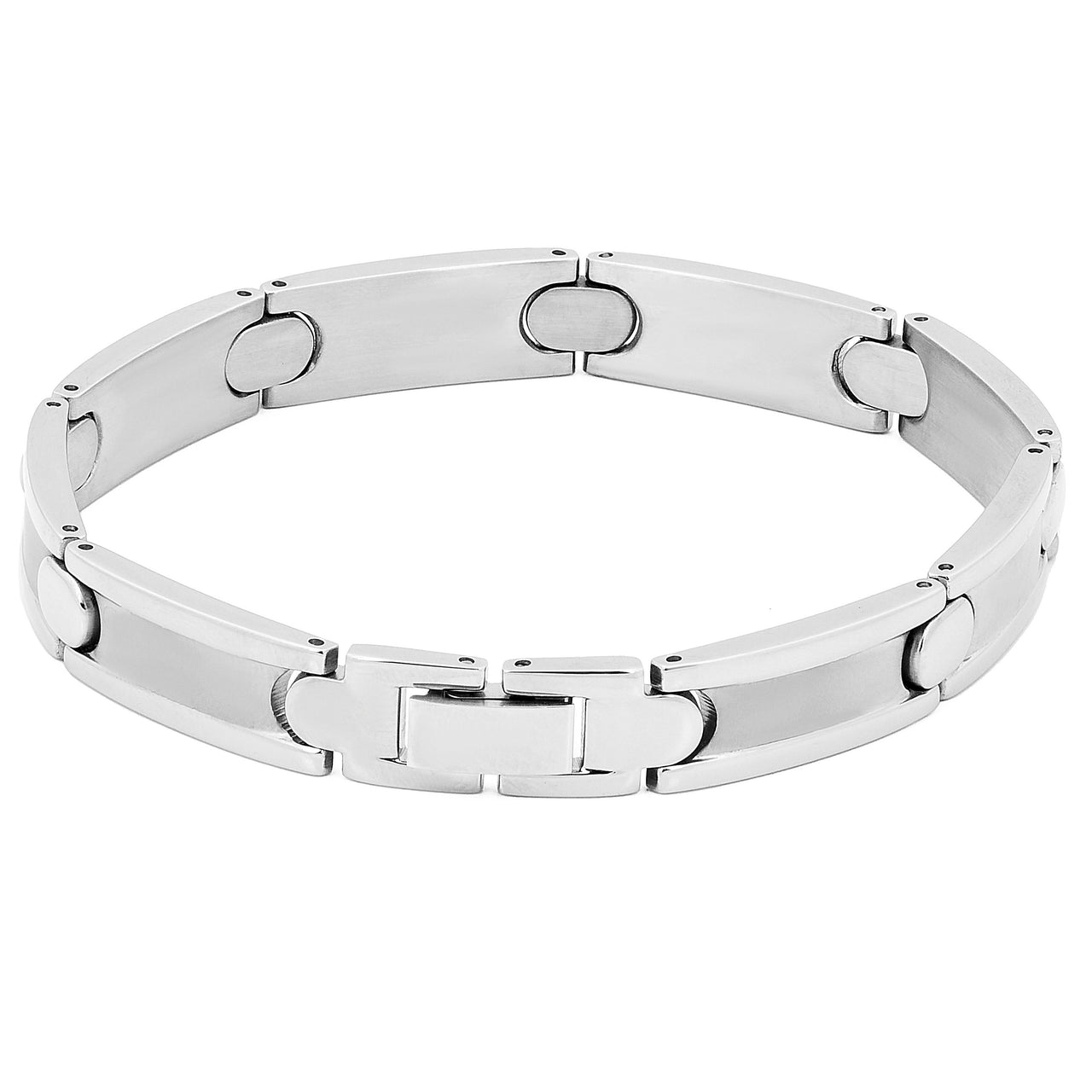 Sleek Stainless Steel Men's 8in Bracelet