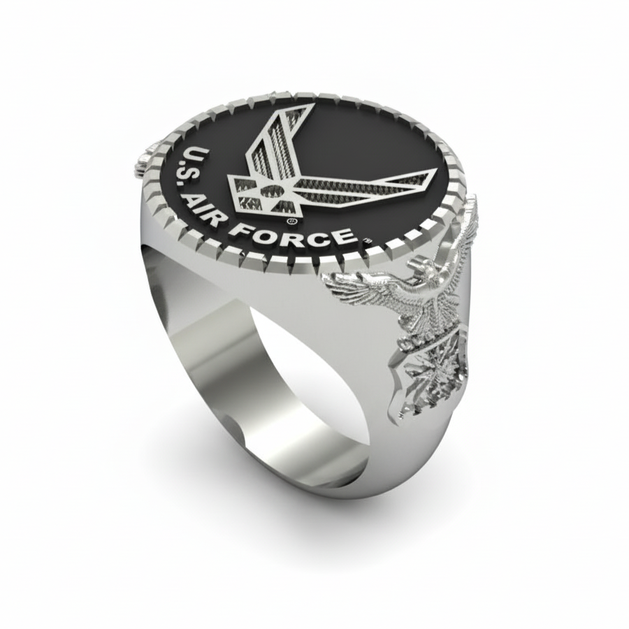 Air Force Sterling Silver Ring
