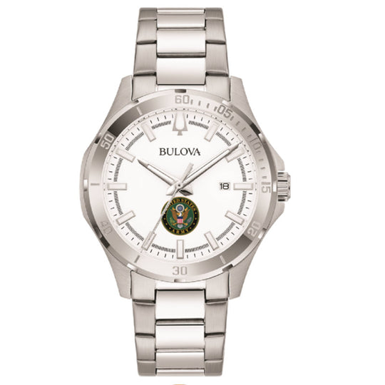 Bulova Men's Stainless Steel US Army 38mm Watch