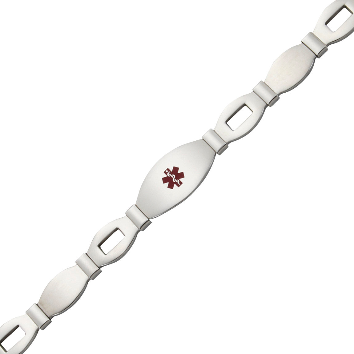 Stainless Steel 8in Medical ID Bracelet