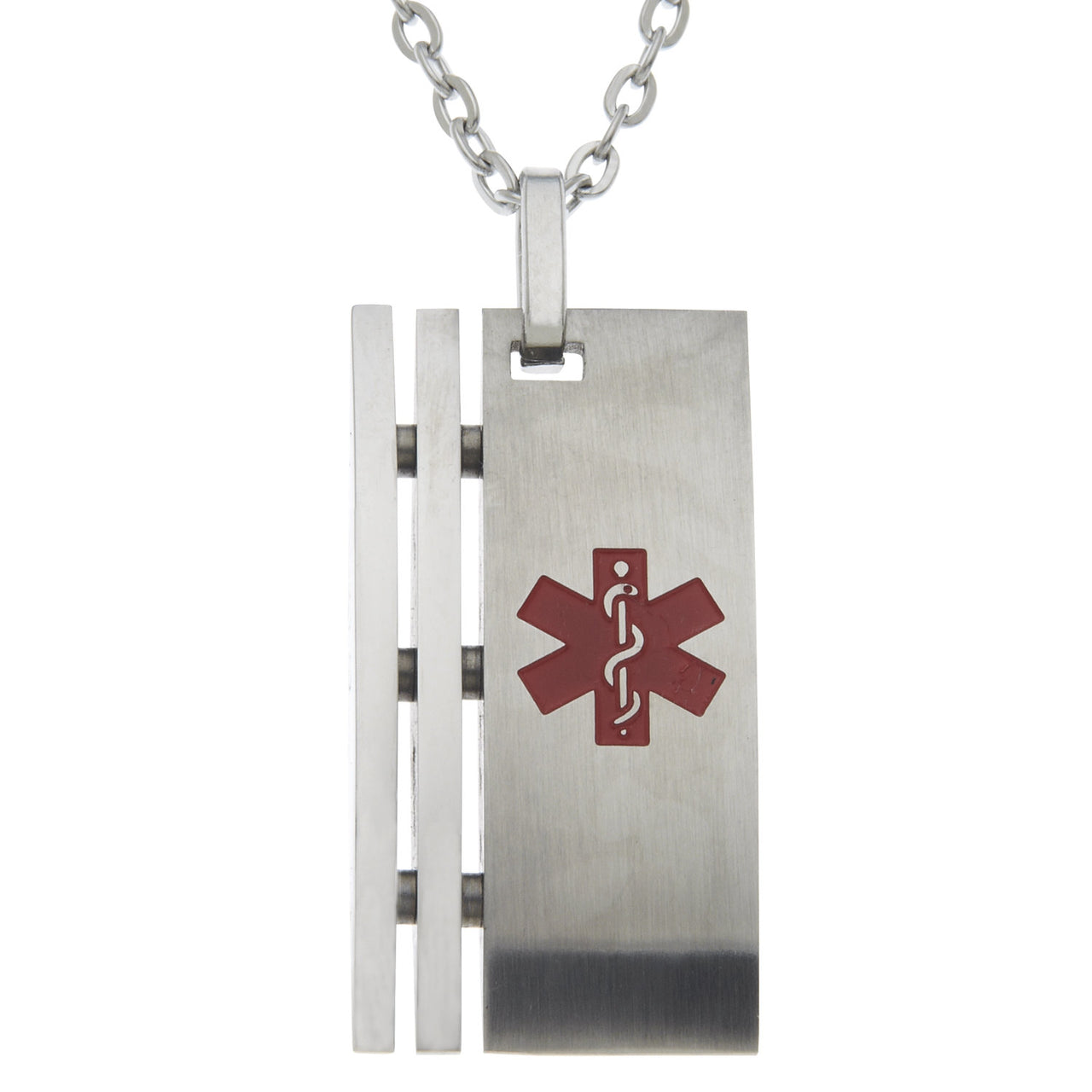 Stainless Steel Medical Alert Pendant Necklace