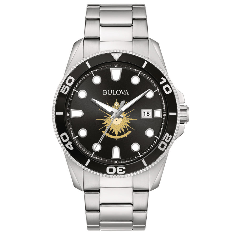 Bulova Masonic Past Master Divers Stainless Steel Watch