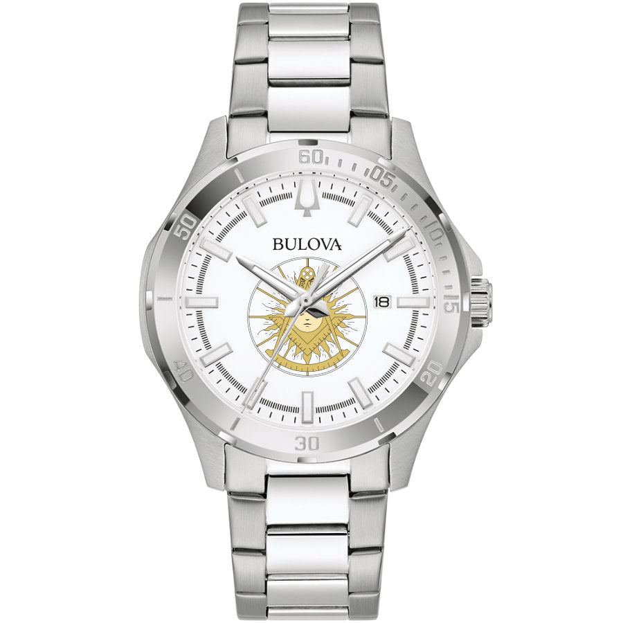 Bulova Past Master Stainless Steel Masonic Divers Watch