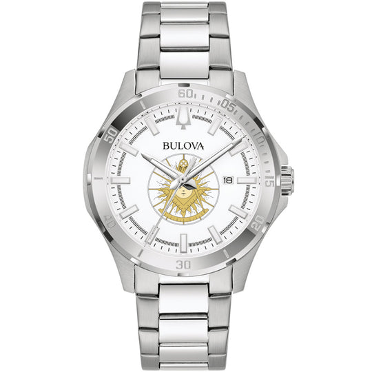 Bulova Past Master Stainless Steel Masonic Divers Watch