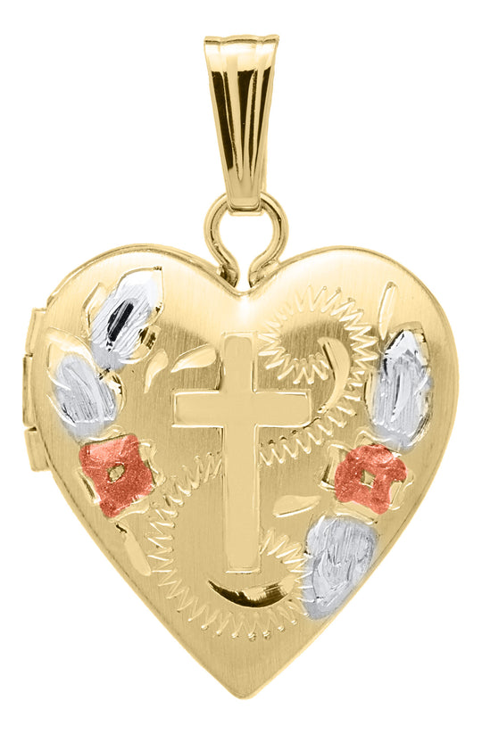 14ky Yellow Gold Heart Locket